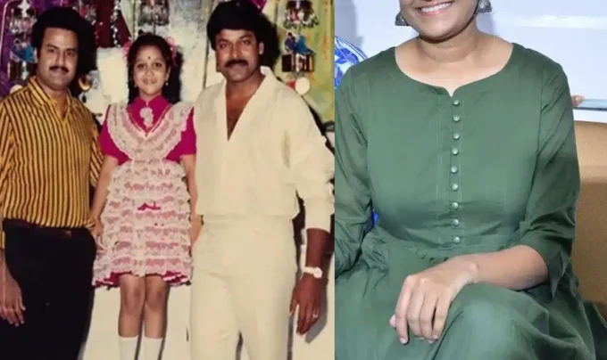 Chiranjeevi- Balakrishna: బాలకృష్ణ,చిరంజీవి మధ్యలో ఉన్న ఈ చిన్నారిని గుర్తుపట్టారా…బాగా క్రేజ్ ఉన్న సెలెబ్రిటీ ఎవరో తెలుసా…!