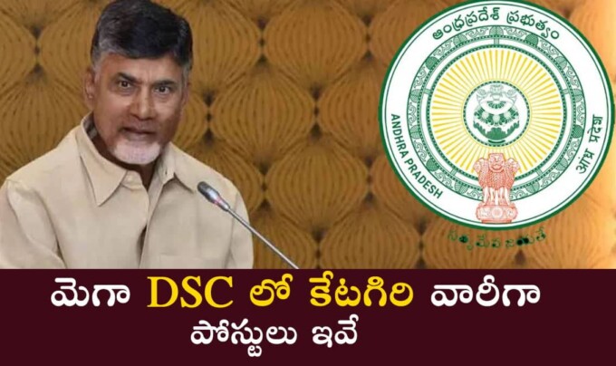 AP Mega DSC 2024: మెగా DSC లో కేటగిరి వారీగా పోస్టులు ఇవే..!