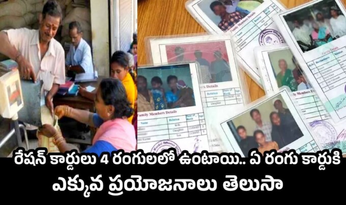 Ration Card: రేషన్ కార్డులు 4 రంగులలో ఉంటాయి.. ఏ రంగు కార్డుకి ఎక్కువ ప్రయోజనాలు తెలుసా.!