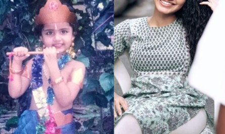 Childhood Pic: చిన్ననాటి ఫొటోలో కృష్ణుడి గెటప్ లో ముద్దుగా ఉన్న ఇప్పటి కుర్రాళ్ల కళల హీరోయిన్ ఎవరో చెప్పగలరా