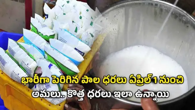 Milk Price: భారీగా పెరిగిన పాల ధరలు ఏప్రిల్ 1 నుంచి అమలు.. కొత్త ధరలు ఇలా ఉన్నాయి