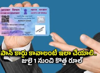 PAN Card: జూలై 1 నుంచి పాన్ కార్డు పై కొత్త రూల్.. మీకు పాన్ కార్డు కావాలంటే కచ్చితంగా ఇలా చేయాల్సిందే PAN Card