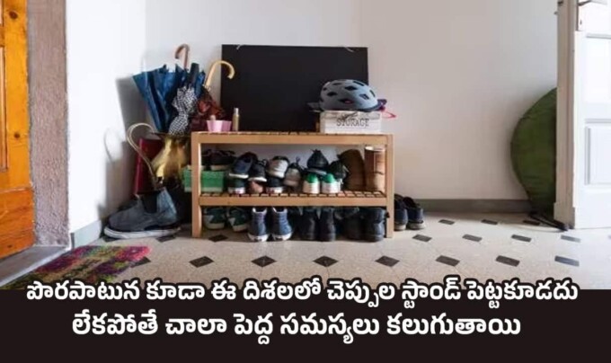Vastu Tips: పొరపాటున కూడా ఈ దిశలలో చెప్పుల స్టాండ్ పెట్టకూడదు.. లేకపోతే చాలా పెద్ద సమస్యలు కలుగుతాయి