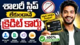 Credit Card: శాలరీ స్లిప్ లేకుండానే క్రెడిట్ కార్డు
