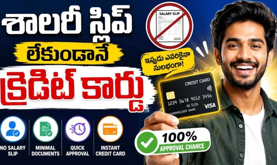 Credit Card: శాలరీ స్లిప్ లేకుండానే క్రెడిట్ కార్డు
