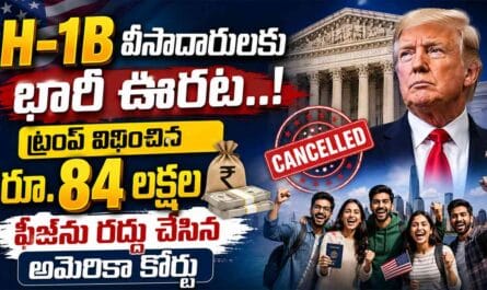 H-1B Visa Fee: H-1B వీసా ఫీజు రద్దు.. భారతీయులకు ఊరట